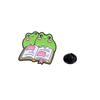 Energetic Cartoon Frog Brooch: Adjustable Waist Cinch, Anti-Exposure Badge, Cute Couple Style Book Bag Decoration.