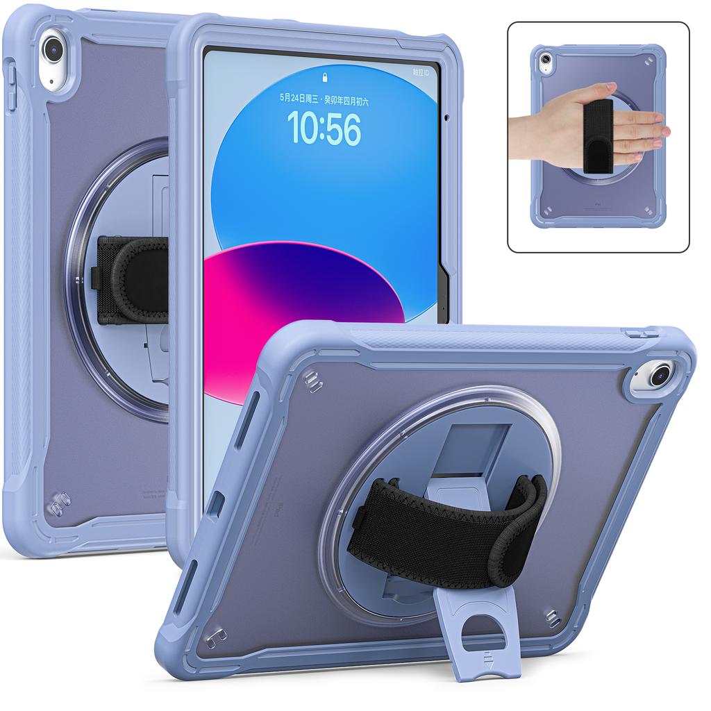 Funda Case for IPad Air11 Pro11 iPad 10th Gen A16 A19 Pro12.9 IPad 10.2 9.7 5th 6th Gen Mini 6 Rotating Handle Stand Cover Coque