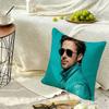 Actor Ryan G-Gosling Pillow Case Sofa Living Room for Bedroom Headboard Backrest Cushion Square Nap Time