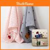 Coral Fleece Bath Towel With Animals Embroidery For Adults And Couples Home Use Gift