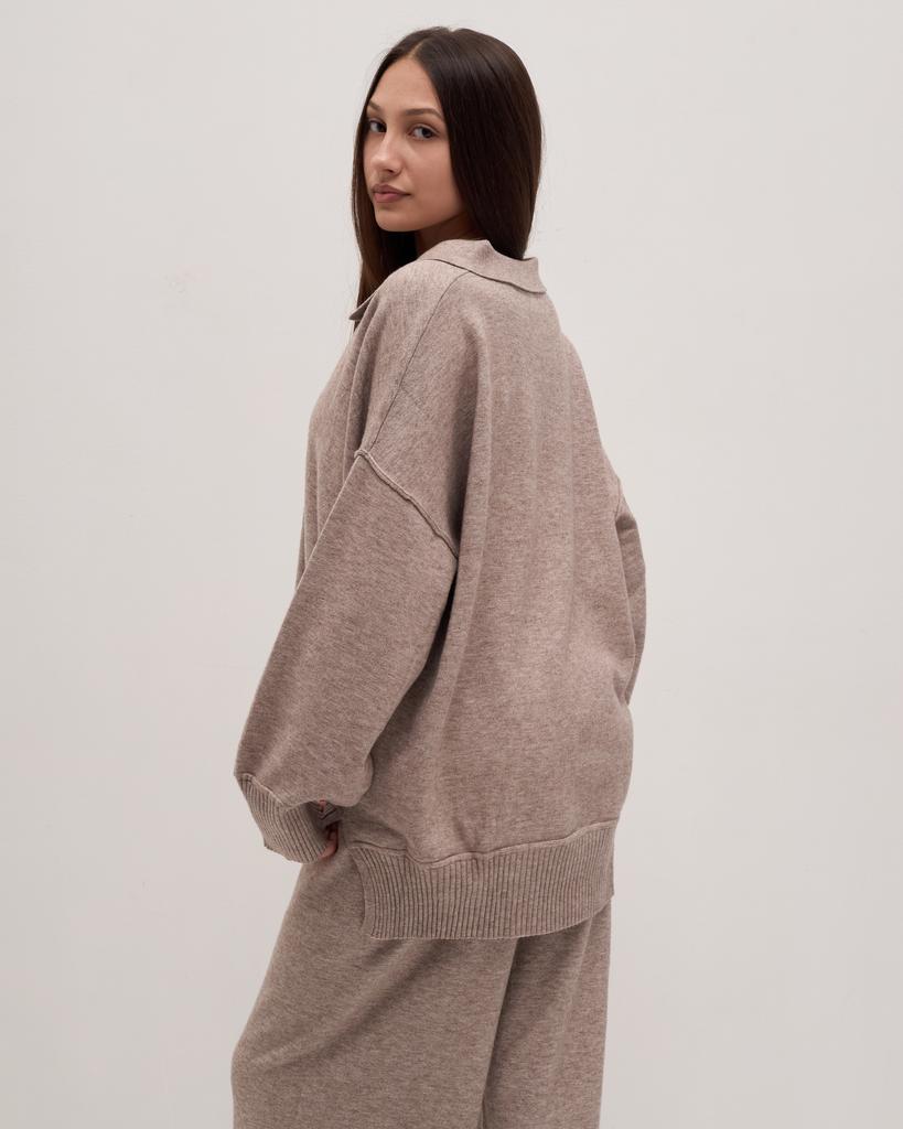Костюм женский трикотажный LIA 79200 визон (кофта, штаны)