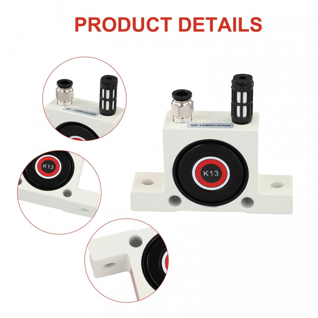 Pneumatic Vibrator 0.15~0.8Mpa 7500-34100 Times/min