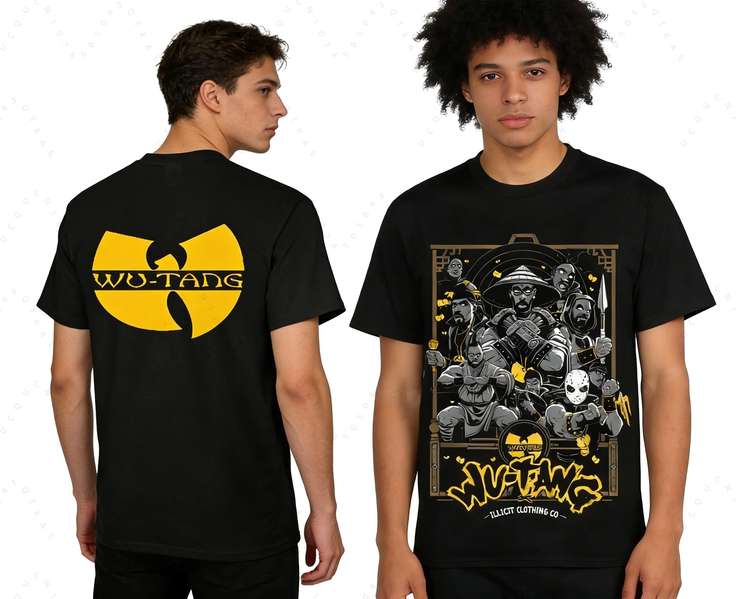

WU-TANG Clan Album Poster Peripherals Printed T Shirts Men Women Oversized Y2k Classic Street Hip Hop Music Fashion Famale Male Clothing 4XL