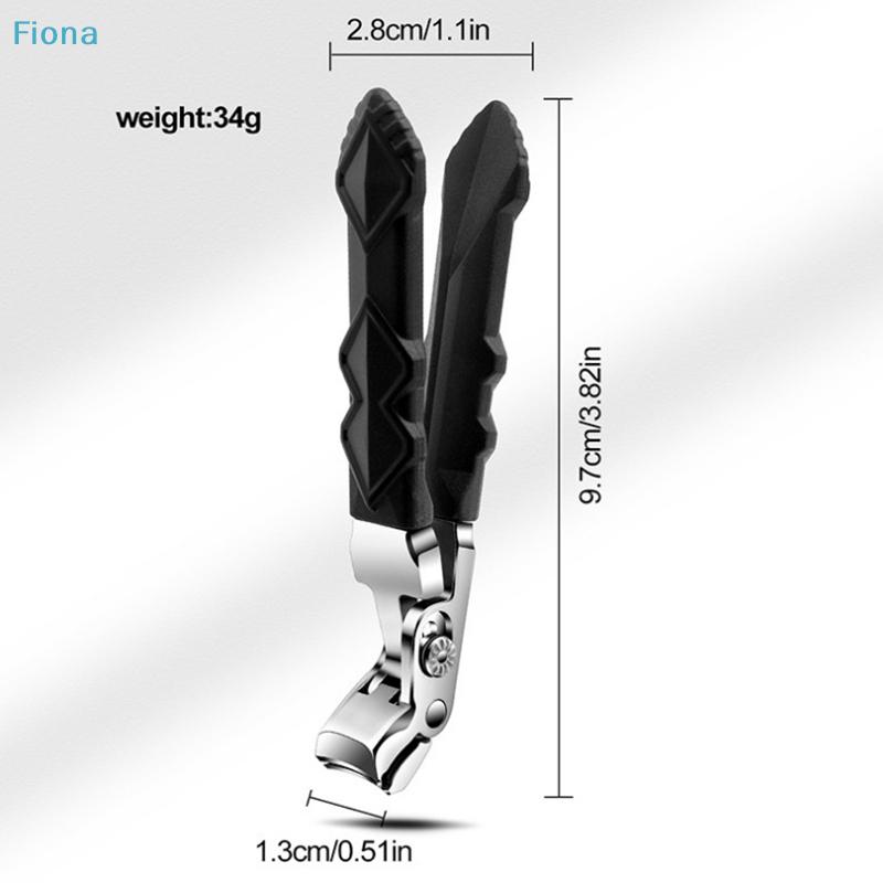 Nagelknipser mit abgewinkeltem Kopf für Senioren Ergonomischer Zehennagelknipser für dicke Nägel Nagelschneider Trimmer Professionelles Maniküre-Werkzeug