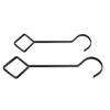 Heavy Iron Hanging Hook 55lb Load Capacity Metal Extension Hook 4pcs for Planter Garments Home Decoration