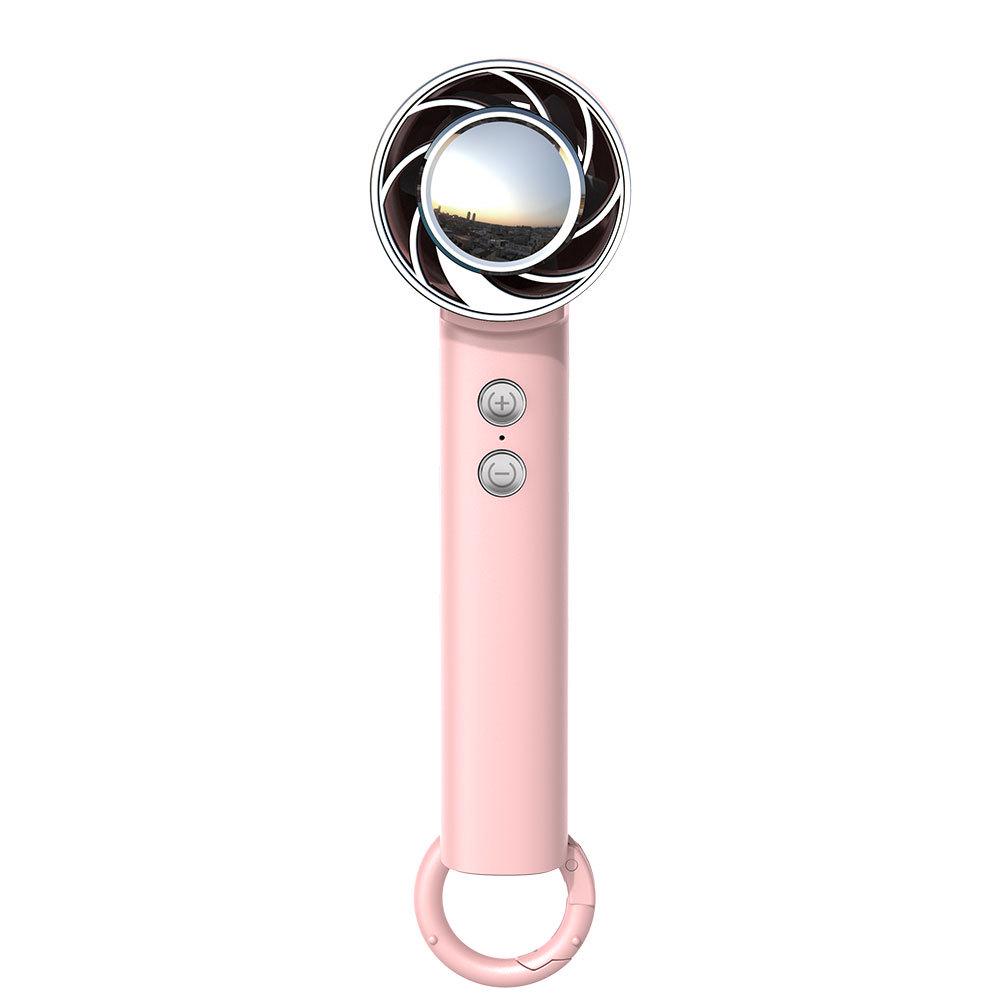 

3-in-1 Mini Fan: Foldable, Handheld, and Hanging Neck Design 52x51x177.5 mm рожевий