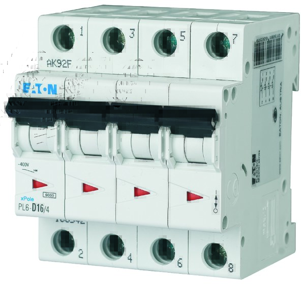 6kA PL6-C16/4 circuit breaker