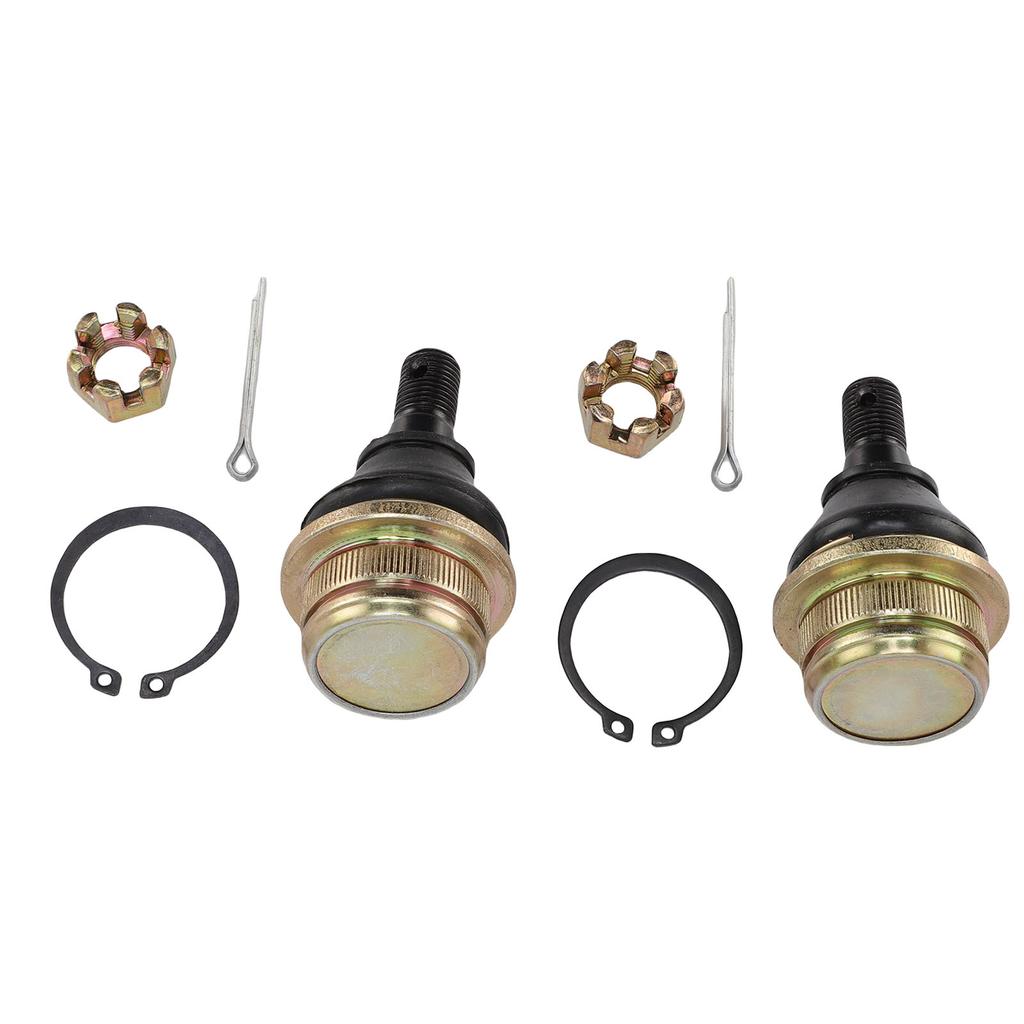 2PCS Lower Ball Joints 59266 1080 Alloy Steel Rubber Ball Joints Kit with Slot Nuts Cotter Pins Replacement for KAF400