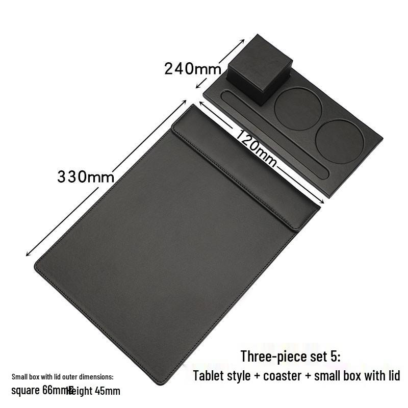 A4 Leather Conference Writing Pad with Magnetic Closure