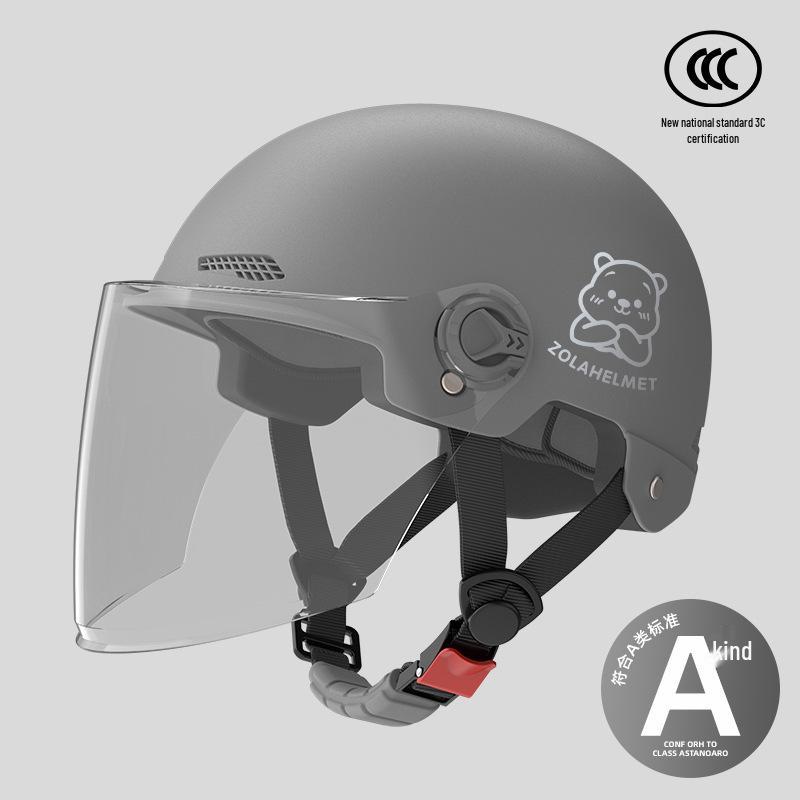 Women's Lightweight Ventilated Electric Scooter Helmet with Sun & Ear Protection - All-Season 3C Certified Half Helmet