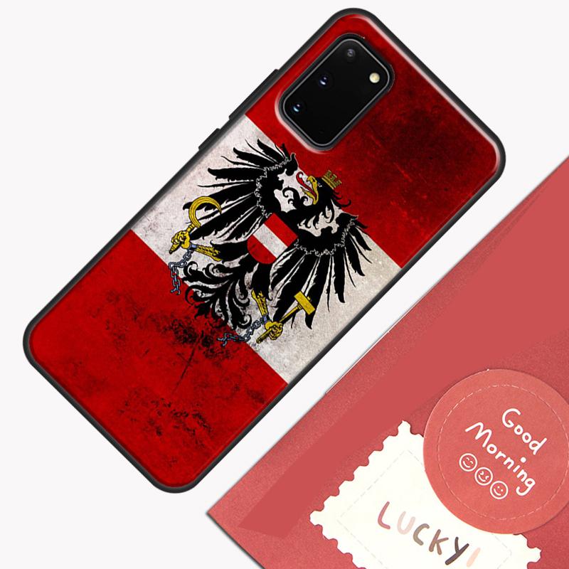 Austria Flag Phone Case For Samsung Galaxy S23 S26 Ultra S20 S21 S22 S24 S25 Plus S10 S25 FE Cover Shell