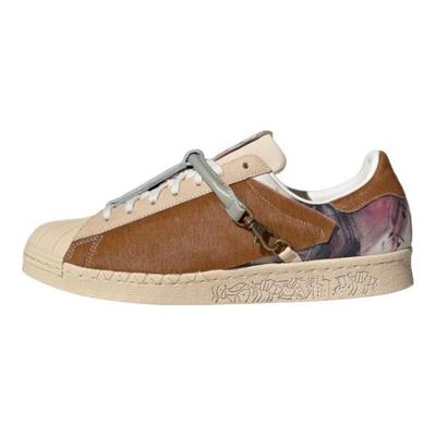 Originals Han Meilin X Superstar 80S Wu Ma Sneakers Bassi in Pelle Sneakers Unisex Beige Marrone ID4383