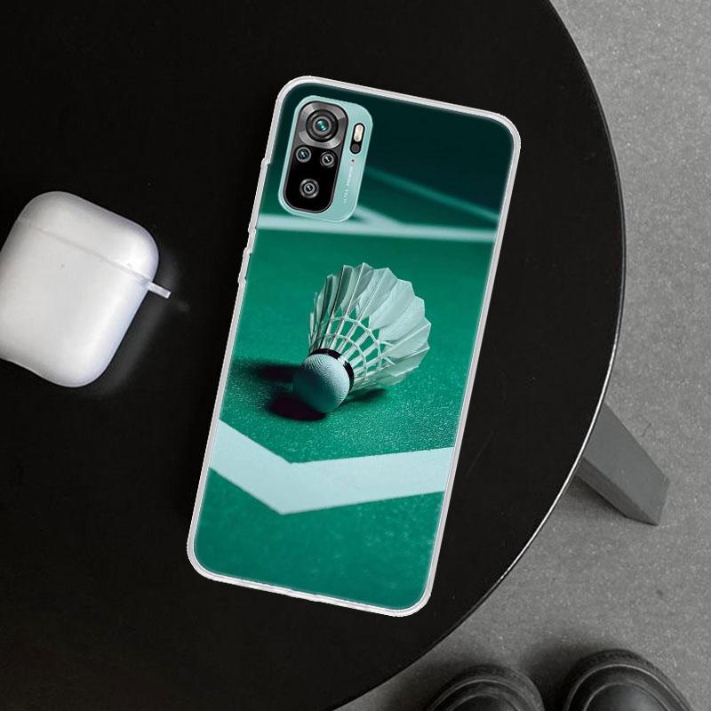 Badminton Sport Phone Case Cover for Xiaomi Redmi Note 15 14 13 12 11 Pro Plus 14S 12S 11S 11T 11E 10S 10 Customized Fundas Redm
