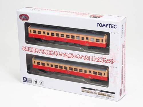 TOMYTEC Railway Collection, Kominato Railway Kiha 200 Series 205 + 211 2-Car Set, Diorama Supplies, 336778