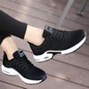 Women's Shoes Trendy Air Cushion Cushioning Running Shoes Fly Woven Mesh Breathable Design Track Field Jogging Lace Up Shoes