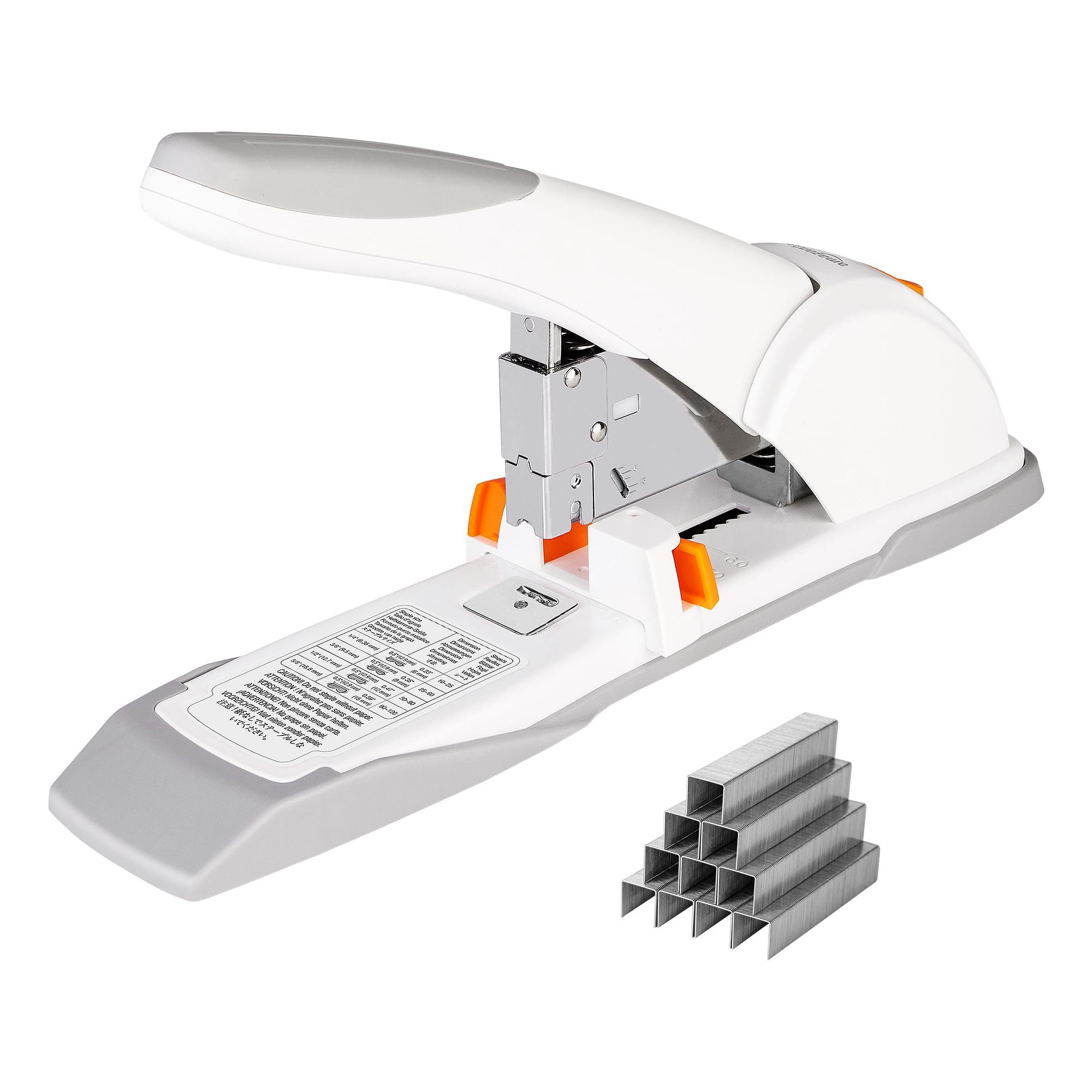 

Степлер AmazonBasics Tabletop 130 White, большой, прочный, листы, стандартный, белый
