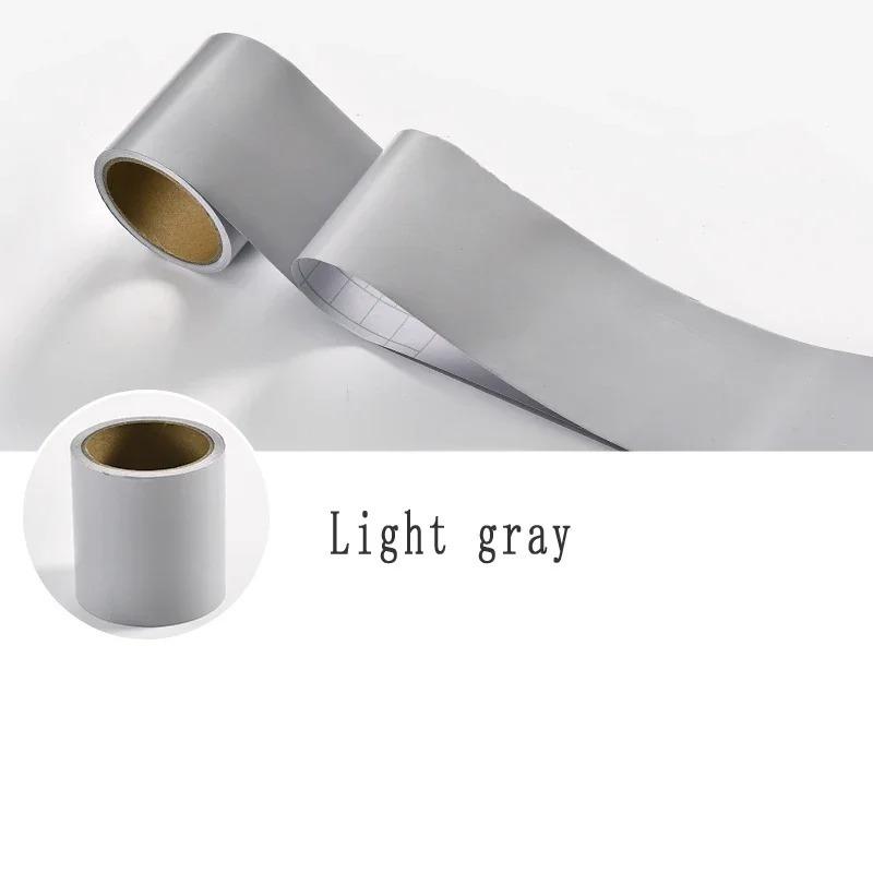 1PC 5mx10cm PVC Self-adhesive Baseboard Waterproof Wall Sticker Window Sill Door Frame Edge Wrapping Renovation Decorative Lines