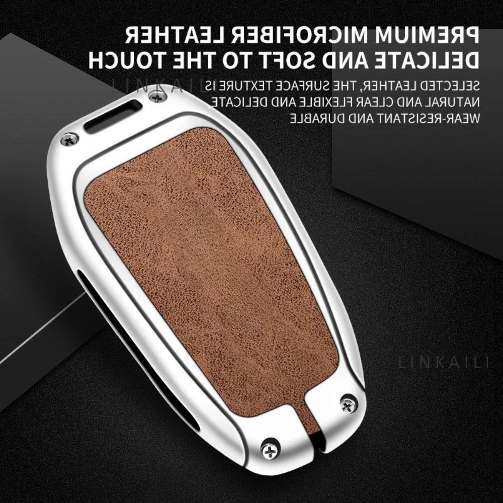 Potrivit pentru Carcasă Cheie Auto Peugeot 3008 2023 2022 2021 2020 2019 Aliaj de Zinc Piele de Înaltă Calitate Carcasă Cheie Auto Cataramă Accesoriu Auto