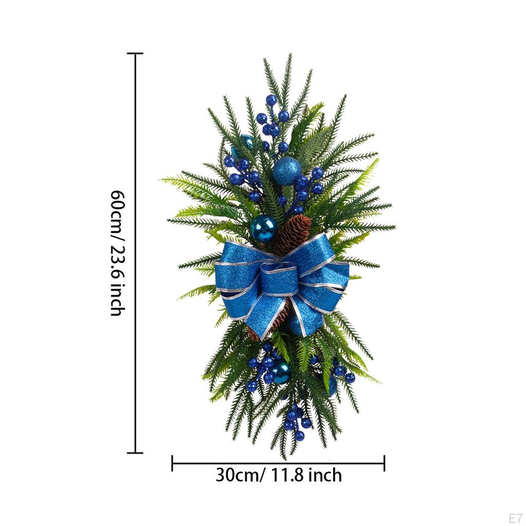 Artificial Christmas Swag Wreath Stair Home Decor