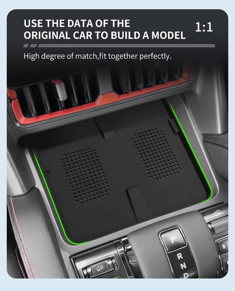 2024 BYD Shark Pickup Wireless Charging Pad Anti-slip Dustproof Silicone Mat