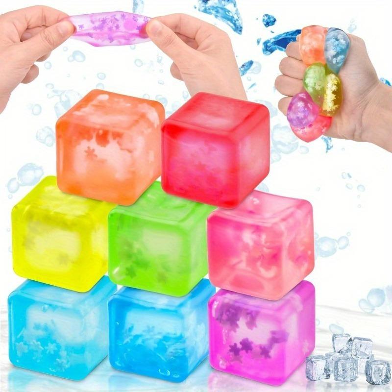 Colorful Cube Squeeze Toys Stress Relief