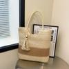 2025 Summer Women's Large Capacity Chinese Style Tassel Straw Shoulder Bag