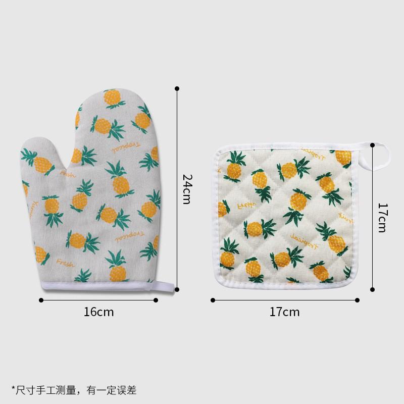 Heat Resistant Oven Mitts Baking Grilling Microwave Use With Insulated Pad Non-Slip Grip