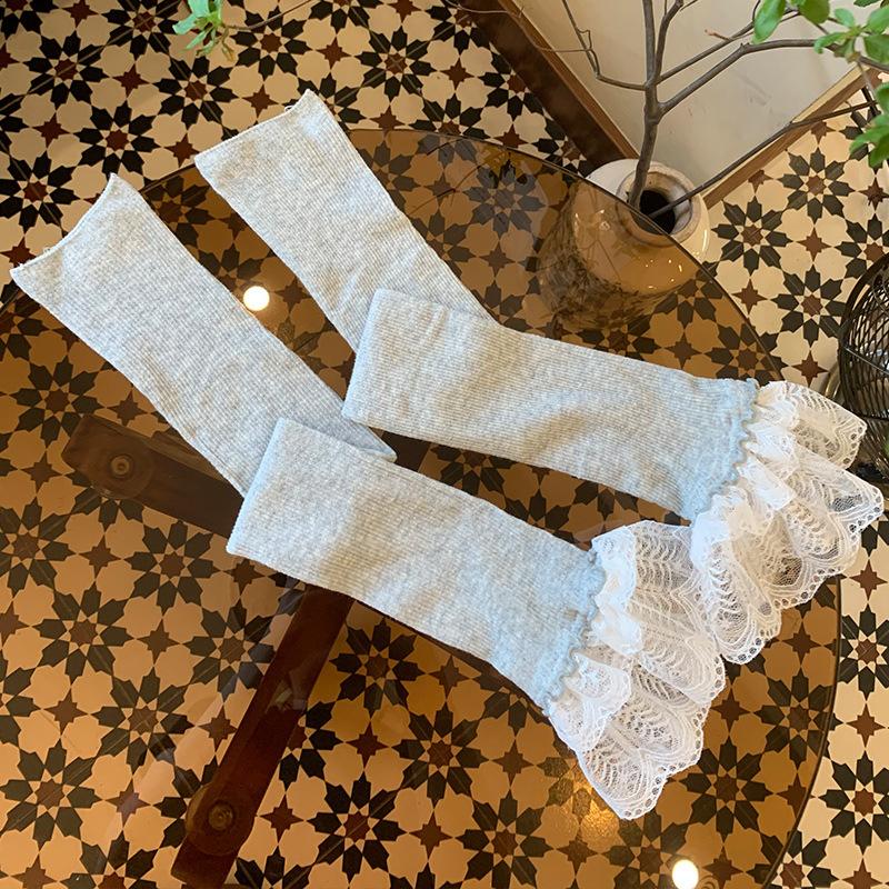 

Принцесса Цветочные Воланы Двухслойные Длинные Рукава Милая Кружевная Отделка Манжеты Подростковые Девичьи Костюмы Аксессуары для Вечеринок