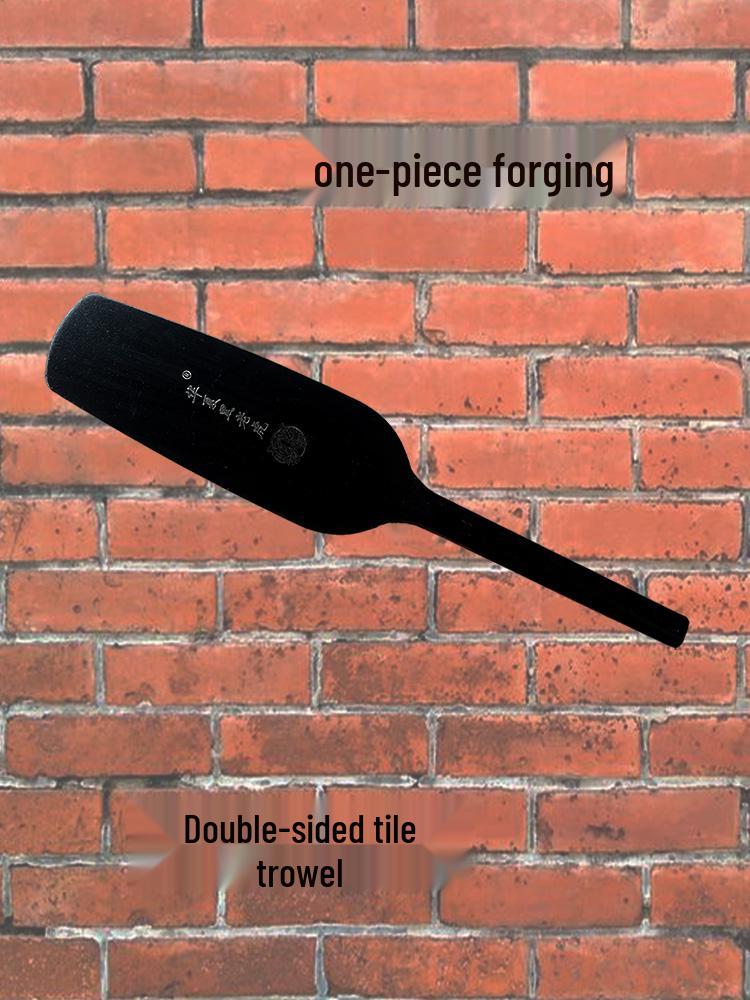 

Кельма каменщика двусторонняя Black Tiger, инструмент для кладки стен и раствора из марганцевой стали с круглой ручкой