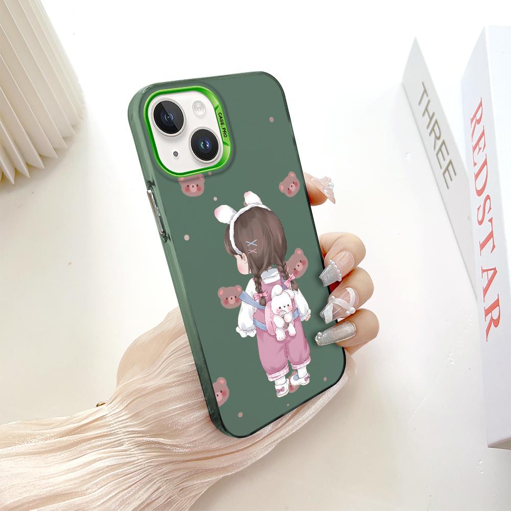 Fashion Colorful Sliver Double Sided Phone Shell Soft Edge Hard Case Full Cover Shockproof Phone Casing for Samsung A16 A55 Xiaomi Redmi 14C Poco C75