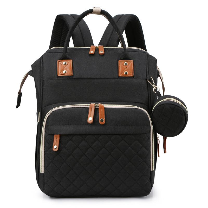 Mummy Backpack: Large Capacity, Lightweight Folding Bed & Diaper Bag