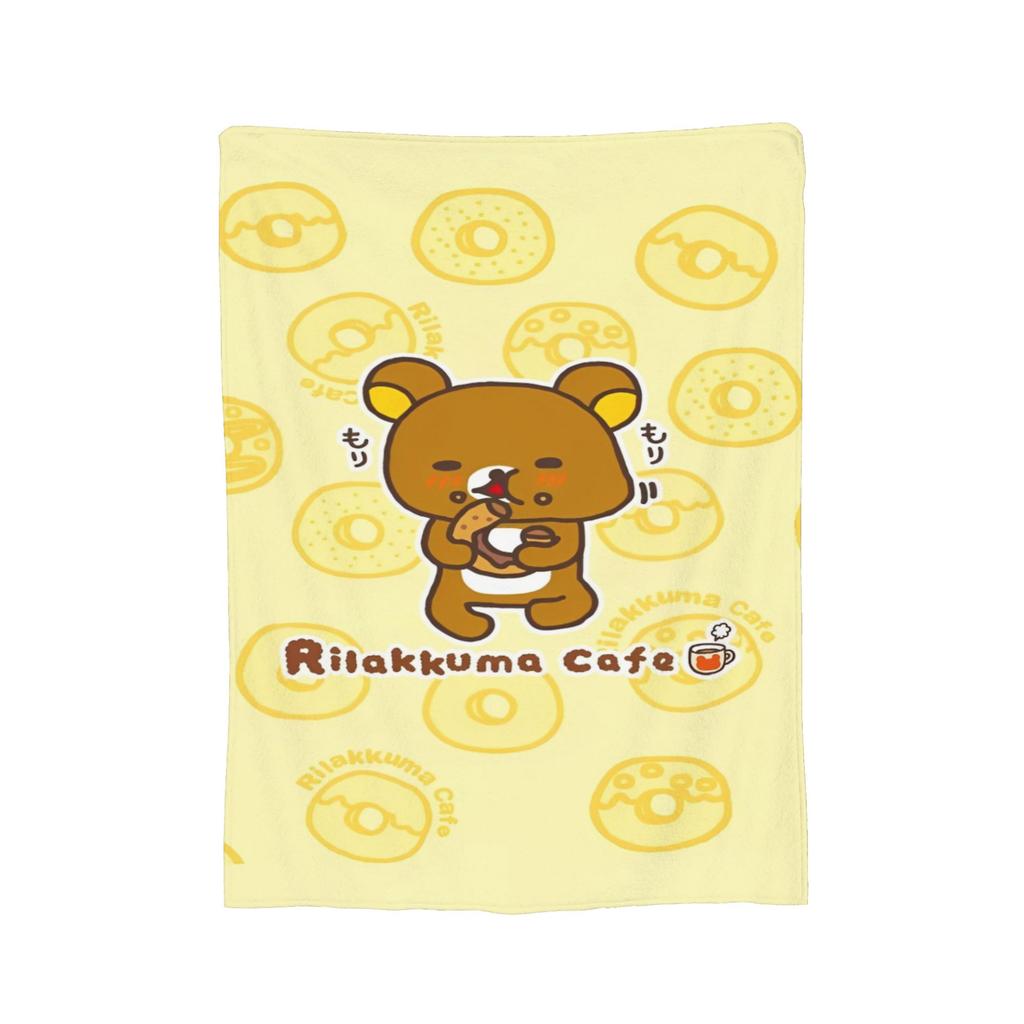 Rilakkuma Candy Strawberry Korilakkuma Blankets Flannel Throw Blanket Summer Air Conditioning Personalised Soft Warm Bedsprea,
