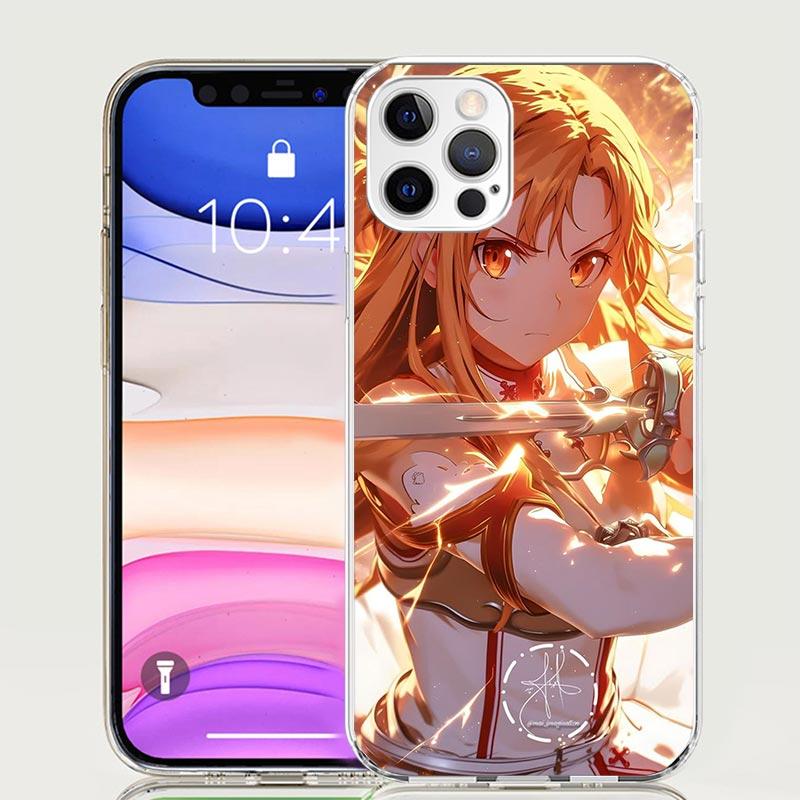 Sword Art Online Yuuki Asuna Phone Case For iPhone 17 Air 16 15 Plus 11 14 Pro Max 13 Mini 12 7 8 + SE Pattern Art Customized Co