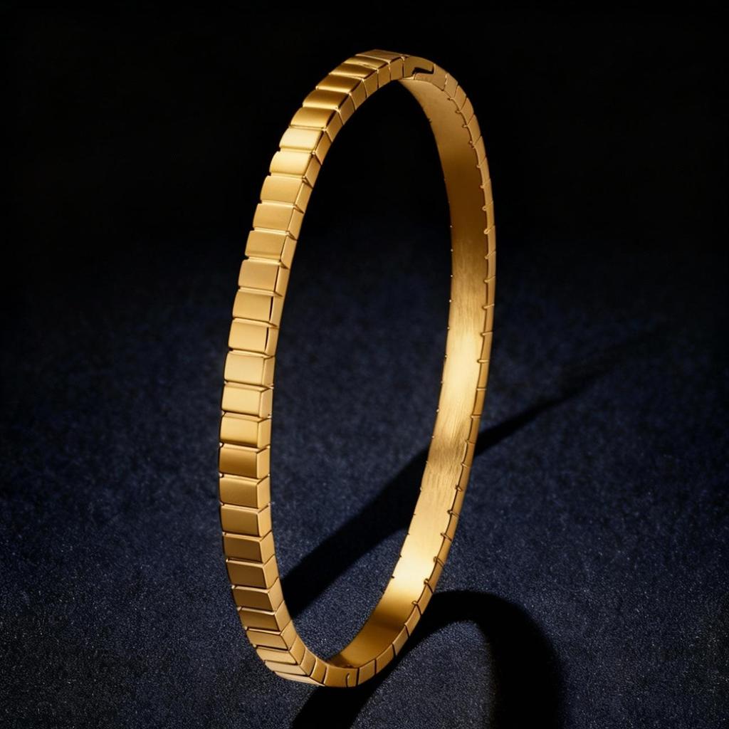 Women's Titanium Steel Bracelet with Inlaid Diamonds - Elegant Starry Design, Non-Fading, INS Style, High-End Full Diamond Bangle.