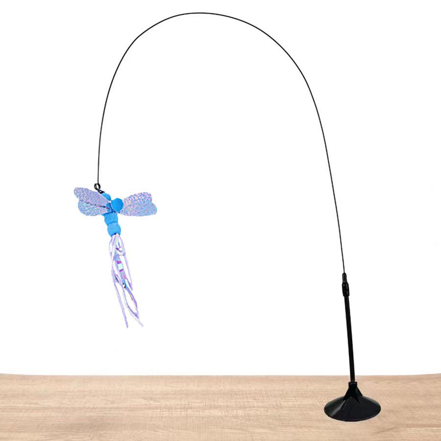 1 Piece Cat Teasing Stick Interactive Toy, Pet Artificial Feather Bell Refill Replacement Catcher Product, Suitable For Cat Exercise