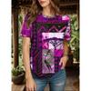 Women's T Shirt Graphic Geometric Color Block Bohemia Vintage Ethnic Short Sleeve Crew Neck Round Neck Regular Tops Daily Going out