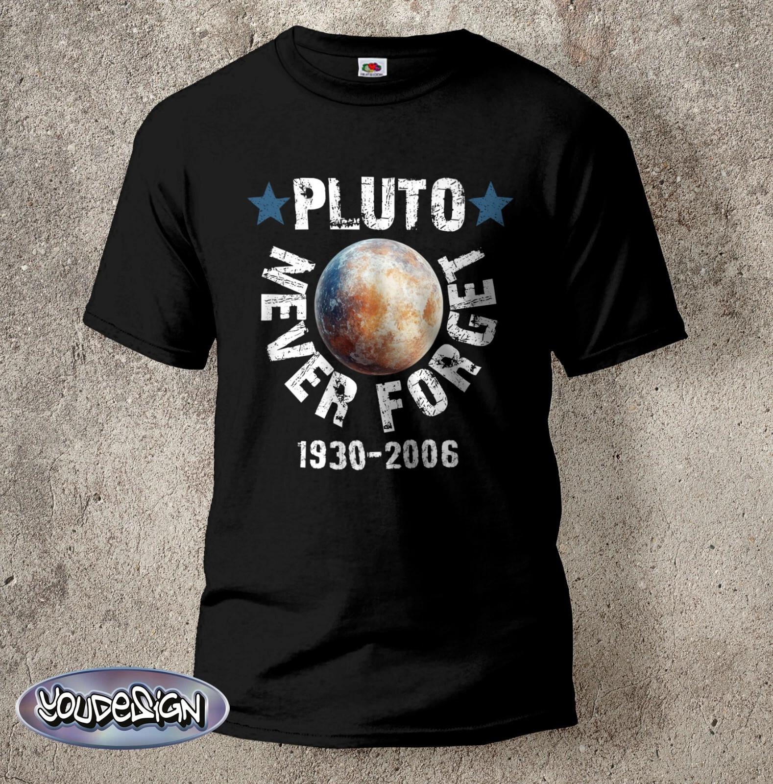 Pluto T-Shirt Never Forget Shirt Vintage Science Nerd Astro Space Funny Cult XXL
