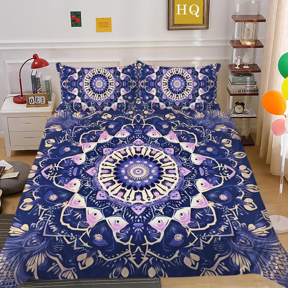 Luxus Datura Bettbezug Set Bettwäschebezug Anzug Polyester Heim Bettwäsche Set Doppelbett Schlafzimmer Dekor