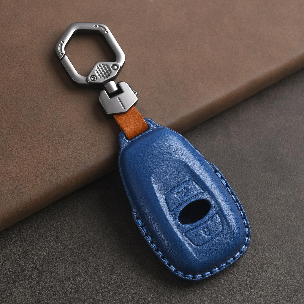 Genuine Leather Protector for Subaru Brz Xv Sv Forester Legacy Outback Crosstrek Impreza Wrx Key Case Cover Fob