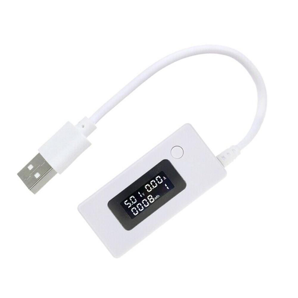 USB Tester Current Voltmeter For Voltage Current MAH 4-30V/50mA~3000mA Data Saving Function Power Capacity Tester
