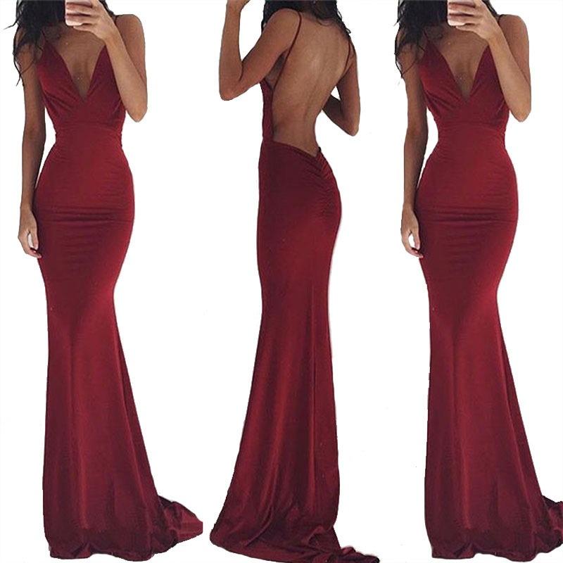 Women's dress, fashionable and sexy suspender halter dress, new cocktail evening dress