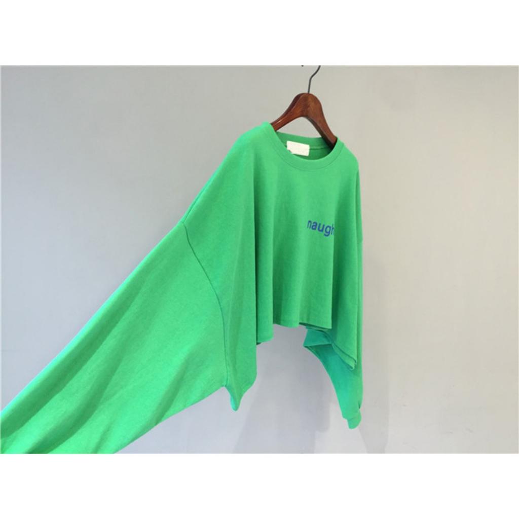 Thin, Short, Round Neck, Hoodie, Women's, T-shirt