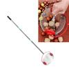 Rolling Nut Gatherer Stainless Steel 44.7 Inch 3 Section Multifunctional Acorn Picker Upper Roller for Pecans Walnuts Outdoor
