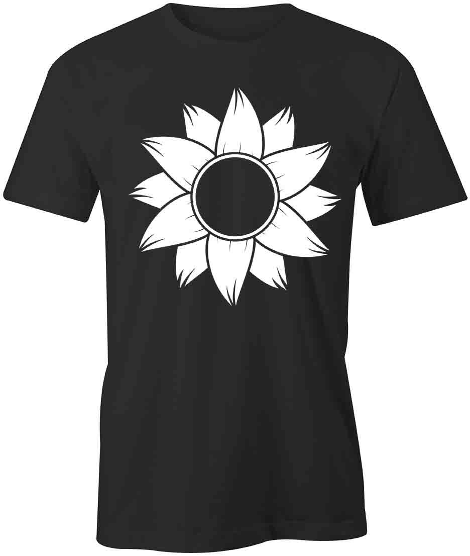 SUNFLOWER TShirt Tee Short-Sleeved Cotton FLORAL CLOTHING S1BSA425 XL