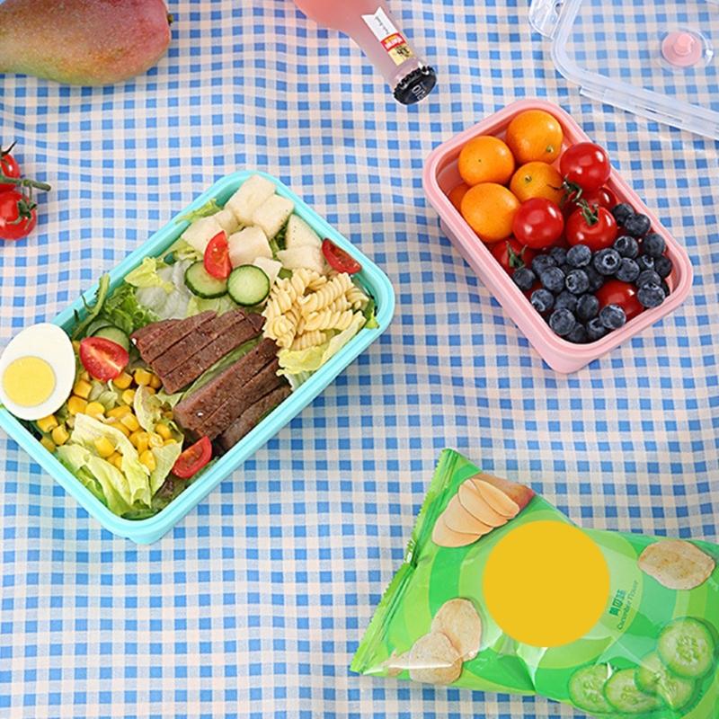 Food Container Microwave Safe Easy Space Saving Design for Kitchen Office Travel