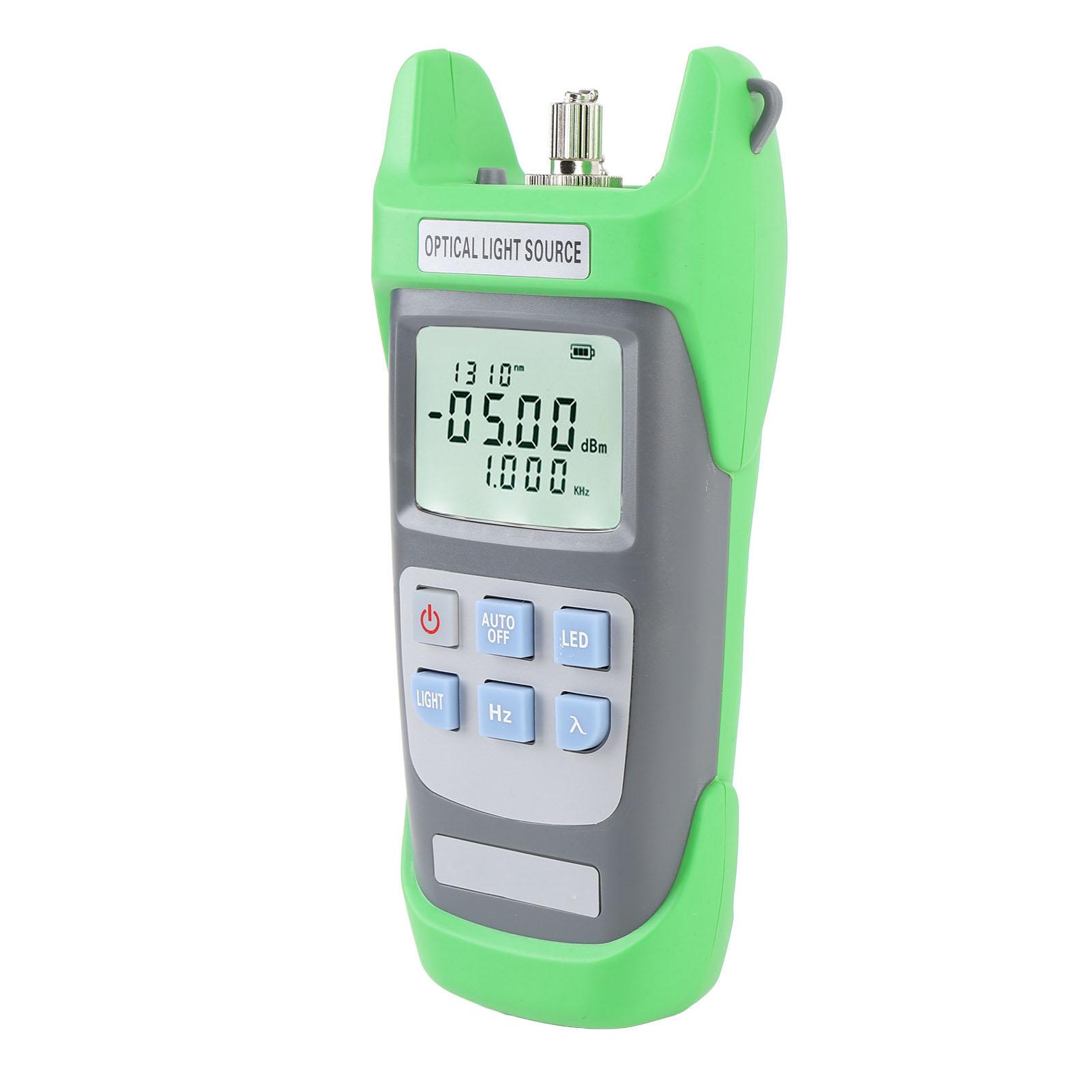 Optical Light Source Fiber Optic Power Meter Single Mode 1310nm 1550nm 2.5mm Universal Interface Fiber Light Source ABS