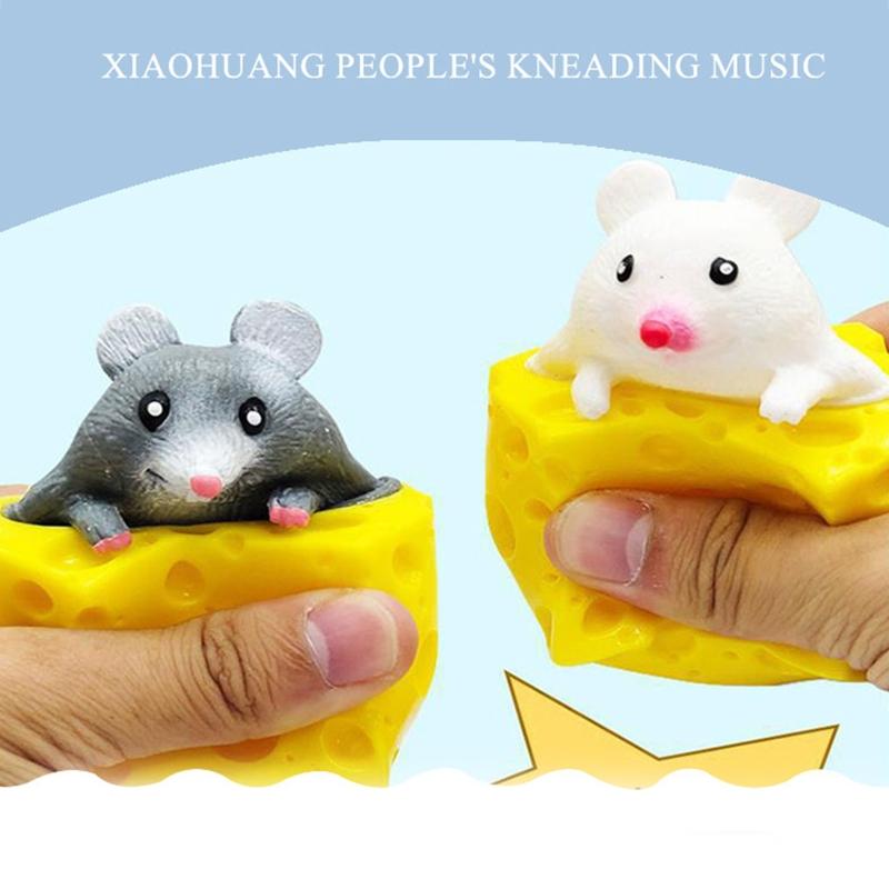 Bubble Fidget Cheese Relieve Stress Ball for Kids Brain Training Tool Kawaii Squeeze Toy Pressure Relieving Toys Supplie