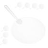 Toyvian 32 Pieces DIY Transparent Paper Portable Handheld DIY Graffiti Plastic Hand Plain Hand Graffiti Hand Fans Fans, Fans, Fans, Fans, Fans,