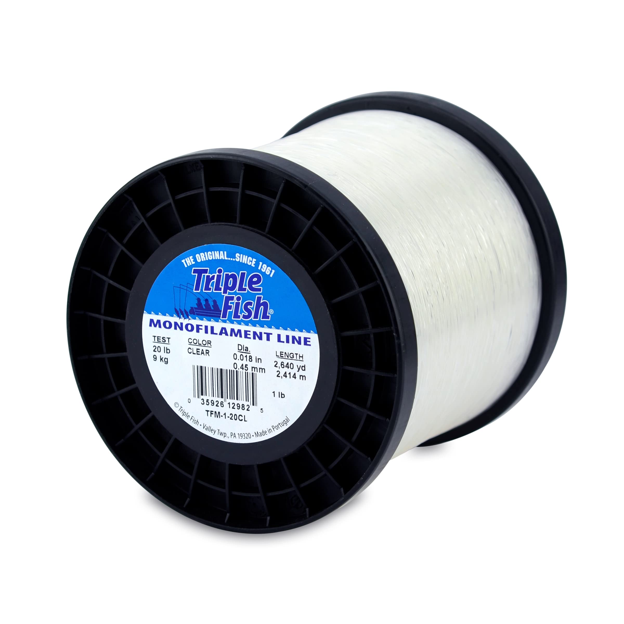 

Triple Fish Monoline 9.1kg Test Diameter 0.45mm Clear 0.45kg Spool Winding 2141m