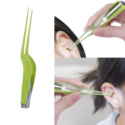 Ear Cleaner Spoon Led Flash Light Ear Wax Curette Picker Visual Children Earpick Eer Wax Dig Remover Ear Nose Novel Tweezer